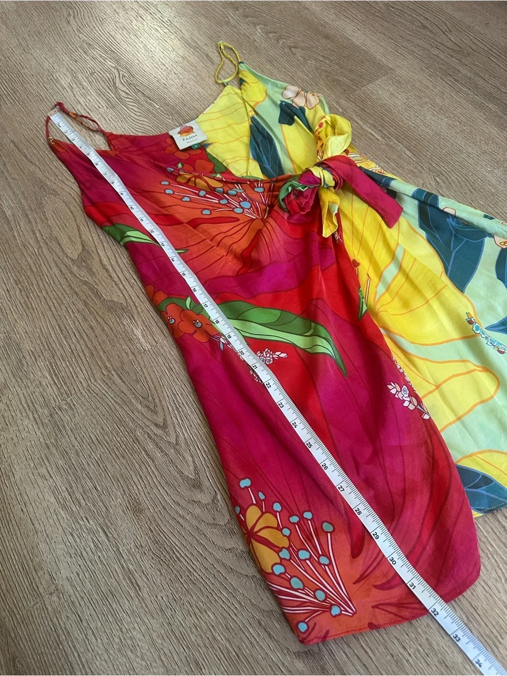 FARM Rio Multicolor Wrap Mini Dress Small - Picture 13 of 13